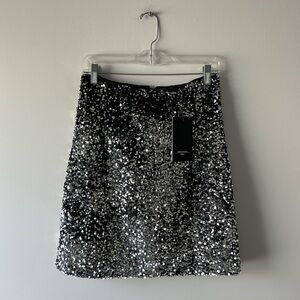 Max Mara Weekend silver sequin skirt